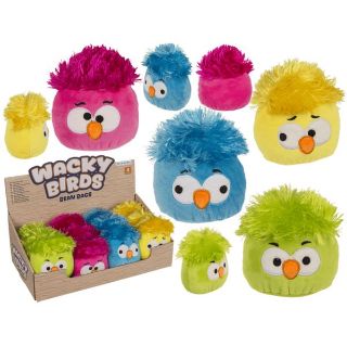 Obrázek z Ptáček hlava plyš, plněný kuličkami 11cm, 4dr (12) 